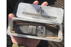 Пошив ремешка из кожи страуса