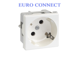 EURO розетка для модульного блока, белого цвета