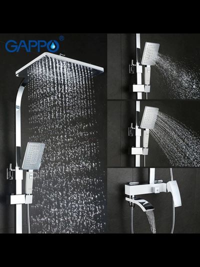 Гарнитур для душа белый GAPPO G2407-8