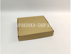 Коробки с откидной крышкой 220*220*40 мм БУРЫЙ