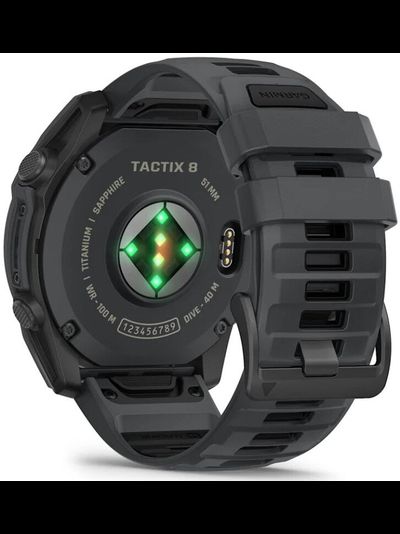Часы Garmin Tactix 8 - 51mm, Amoled Cerakote Grey