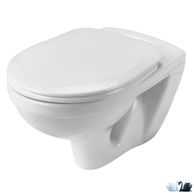 Комплект ПЭК Santek Бореаль 1.WH30.2.464. Инсталляция с кнопкой (белый, глянец) и подвесной унитаз с сиденьем микролифт