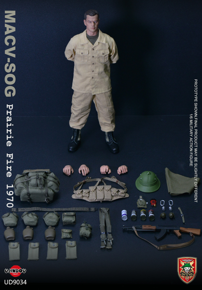 Боец спецназа MACV-SOG 1970 (война во Вьетнаме) - Коллекционная ФИГУРКА 1/6 MACV-SOG Prairie Fire 1970 (UD9034) - UJINDOU
