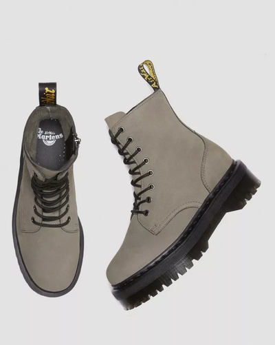 Ботинки Dr Martens Jadon Milled Nubuck Nickel Grey