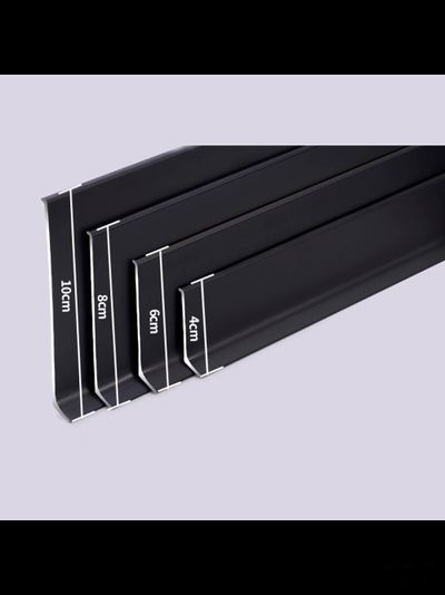 Плинтус SYMETRIC L- образный Анодированный серебро