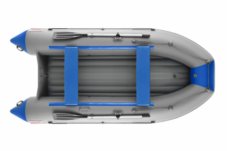 Моторная лодка Zefir 3100 LT НДНД (малокилевой) цвет серый с синим