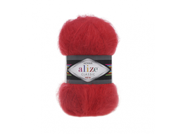 Пряжа Mohair Сlassic Alize (Мохер Классик Ализе): Состав: 25% Mохер - 24% Шерсть - 51% Aкрил Вес: 100 г Длина: 200 м цвет  Красный 56