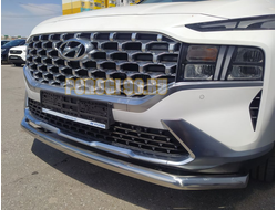 Защита переднего бампера d60 для Hyundai Santa fe 2021-2024