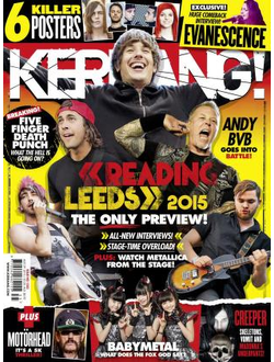 Kerrang! Magazine Issue 1583 Reading Leeds, Five Finger Death Punch, Metallica, Babymetal, Evanescen