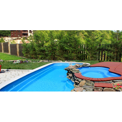 Композитный бассейн 7,5 х 3 х 1,2-1,81 "Флери" Franmer