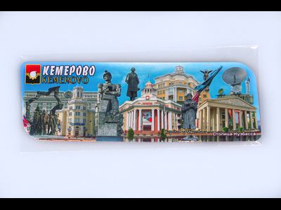 Гибкий магнит 14х5 см. - коллаж 5 в 1, вечерний Новосибирск | интернет-магазин 2fru.ru