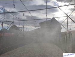 Подвес для микродождевателя / фоггера (6мм Н), с клапаном "антикапля", 50 см (белый)