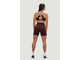 Топ MEDIUM-SUPPORT CRISS CROSS SPORTS BRA ICONIC 230 Шоколадный