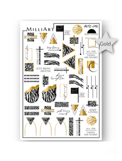 Слайдер-дизайн MilliArt Nails Металл MTL-096