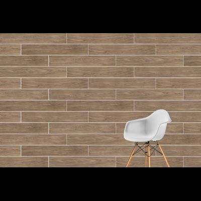 Wood-X, 20х120 см, керамогранит, Орех Тауп Матовый R10A Ректификат (9 мм), K949584R