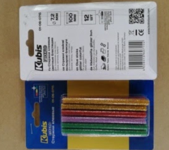 Стержни клеевые Kubis 7.2 мм, 12 шт
