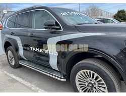 Защита штатного порога d42 мм ПапаТюнинг для Tank 500 2023-