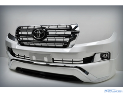 Бампер + губа MIDDLE EAST Toyota Land Cruiser 200 2007-2015 в стиле 2016+