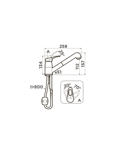 Смеситель OMOIKIRI TATEYAMA-S BL