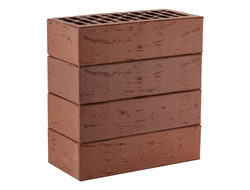 Кирпич облицовочный Коричневый Рустик 1NF 250х120х65 М150-175 ЛСР