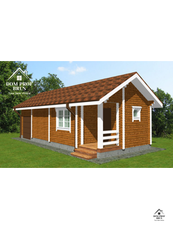 Баня из профилированного бруса "Комфортная" 32м2 8,5х5