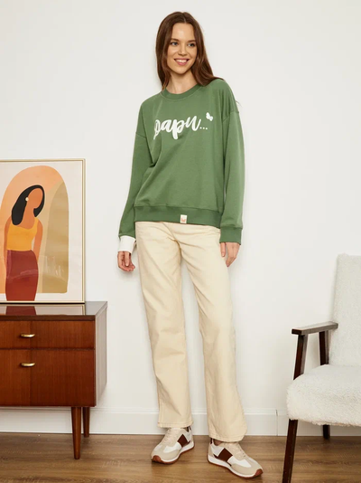 ЖЕНСКИЙ СВИТШОТ ОЛИВА "ДАРИ"