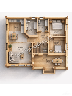 «Фомальгаут»  12,77 х 10,7 м — 135,89 м²