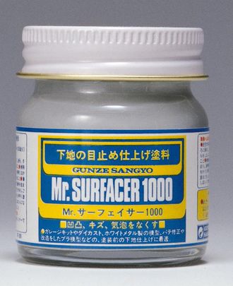 Mr. Hobby: Грунтовка жидкая Mr. Surfacer 1000 (40 мл.)