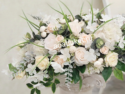 Нежная Композиция из искусственных цветов - Версаль  № МС018 - в Москве