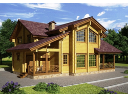 Дом из клееного бруса КБ-01, 250 м2