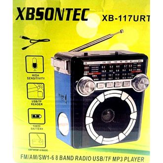 Радиоприемник XB-117URT , SONTEC+USB+SD+фонарик+аккумулятор