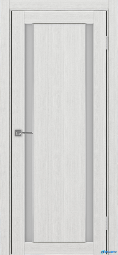 Дверь царговая экошпон Турин 522АПС.212 Ясень серебристый молдинг хром SC в Челябинске | КВИРТЕК