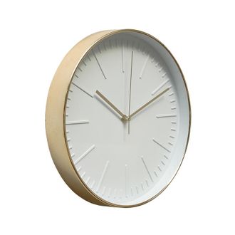 Часы настенные пластик Clock brass 30,6x30,6 см 79848