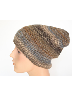 Ореховая вязаная шапка женская Vizio Италия 110 CY фото