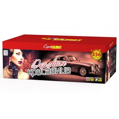 Батарея салютов ДЕРЗСКАЯ КРАСАВИЦА (0,8"; 1" / 356 залпов)