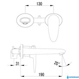 Смеситель для раковины Status LM4426C