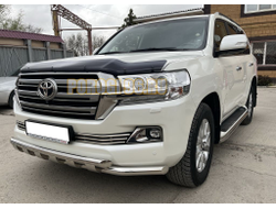 Защита переднего бампера с перемычками d60/60 для Toyota Land Cruiser 200 2015-