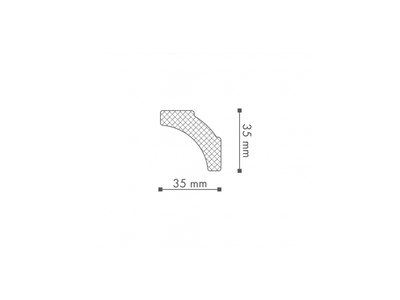 Карниз B2 - 35*35*2000мм