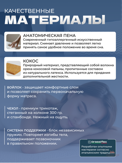Матрас ADVANCE (ЭДВАНС) Grassigrosso