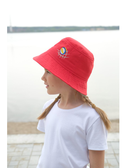 Панама детская красная (мяч классический/пляжный)