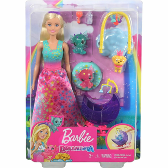 Barbie Набор игровой Заботливая принцесса Детский сад для драконов, GJK51