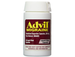 Advil Migraine Liquid Filled Capsules - Обезболивающее средство от мигрени и головной боли