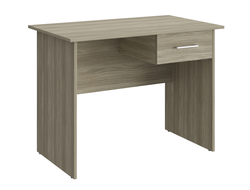 Стол офисный ОФ-111К с тумбой ОФ-26 Блэквуд сатиновый
