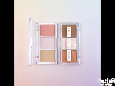 Alvin D'or Палетка 3 в 1 FC-12 контуринг хайлайтер румяна HD hollywod 01 light