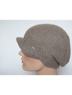 Женский вязаный берет с козырьком Vizio Италия 6161