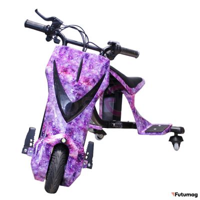 Электроскутер Дрифт Карт Drift-Trike MINIPRO Mi T02 Фиолетовый космос