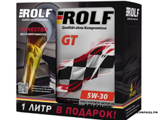 Акция 4+1 ROLF GT 5W30 4L мотор. синт. ACEA A3/B4, API SL/CF