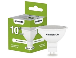 Лампа светодиодная MR-16 GU5.3 10Вт 230В холодный свет Generica