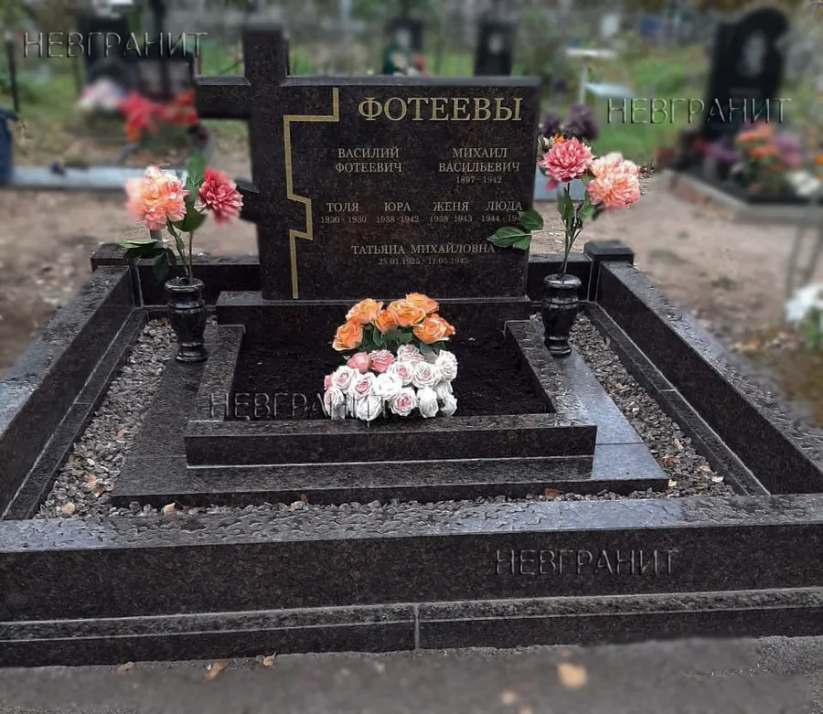 Комплекс гранитный с поребриками
