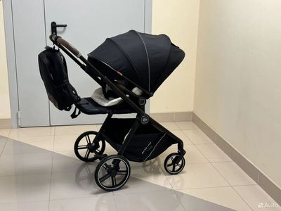 Детская коляска Luxmom A2 (реверсивный блок) Черный